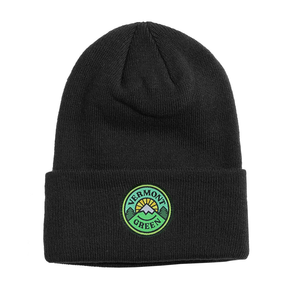 The Black Crest Beanie – Vermont Green FC