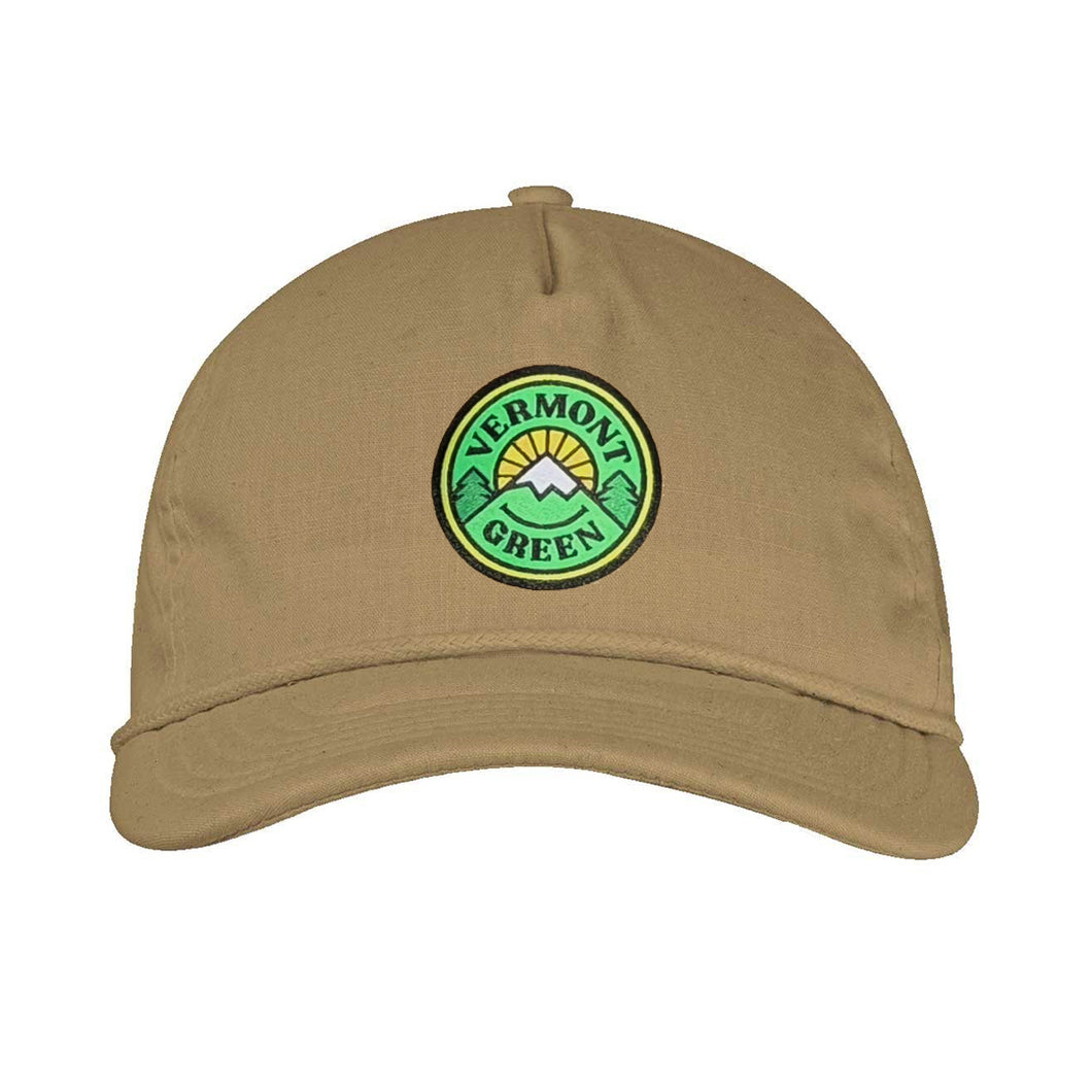 The Tan Hemp Crest Cap