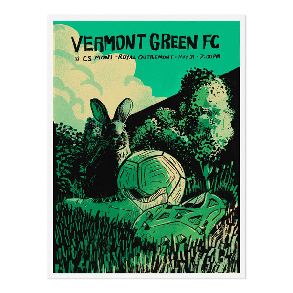 Vermont Green FC 2023 Matchday 2 Poster