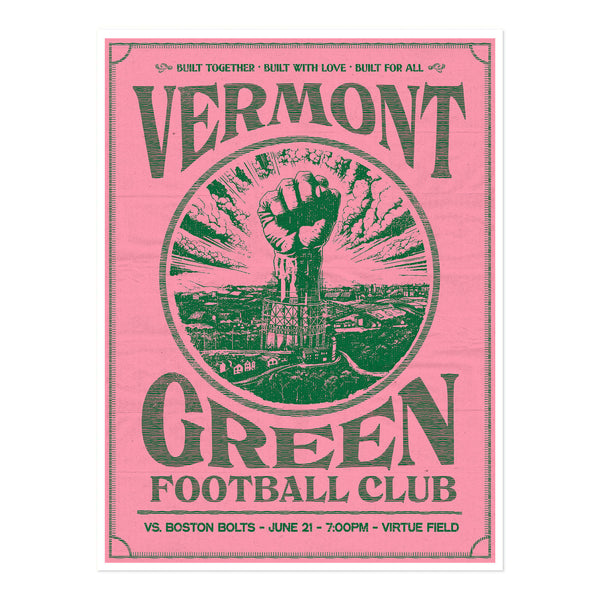 Vermont Green FC 2023 Matchday 6 Poster