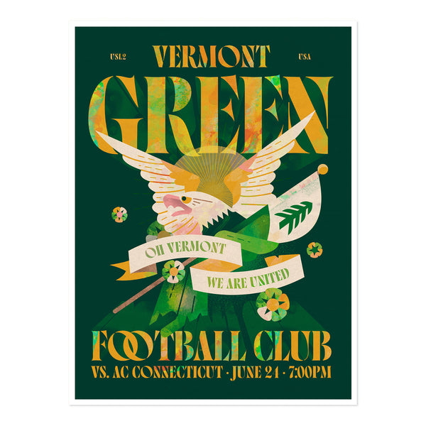 Vermont Green FC 2023 Matchday 7 Poster