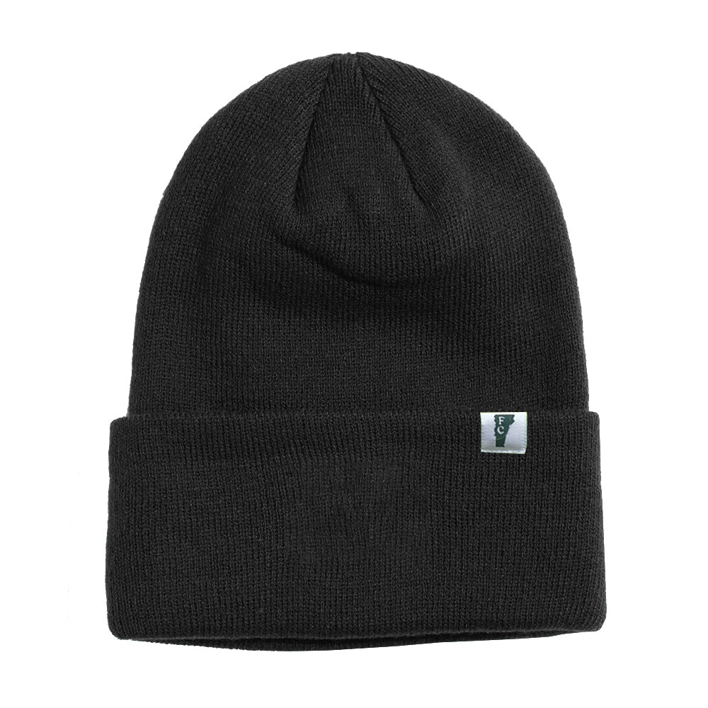 The Black Crest Beanie – Vermont Green FC