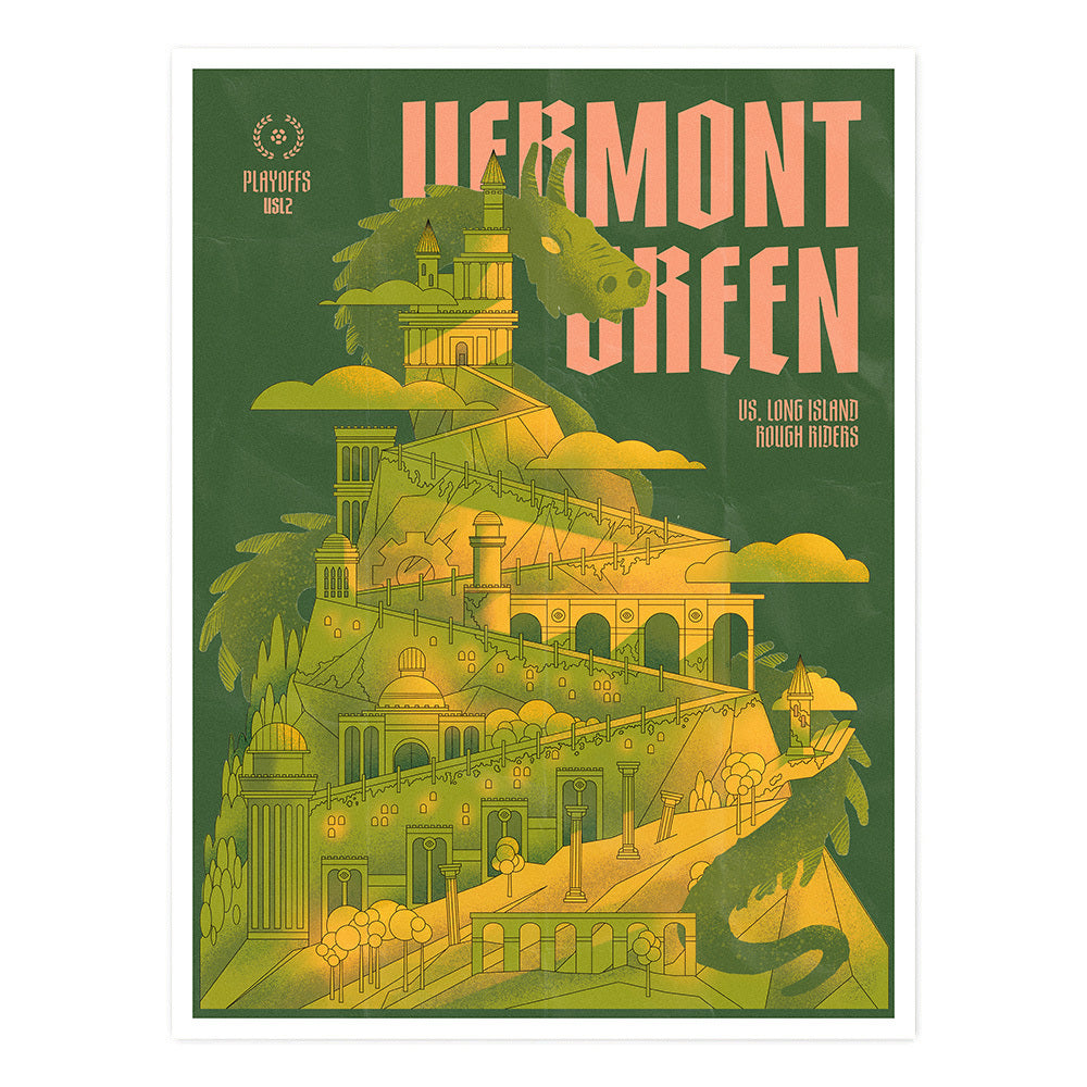 Vermont Green FC 2024 Matchday 12 Poster