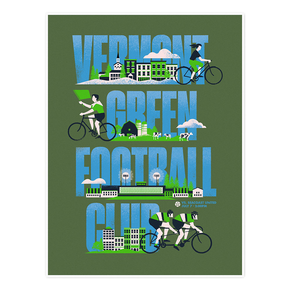 Vermont Green FC 2024 Matchday 9 Poster