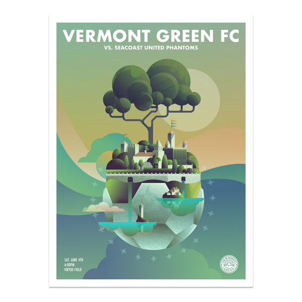 Vermont Green FC 2022 Matchday 2 Poster