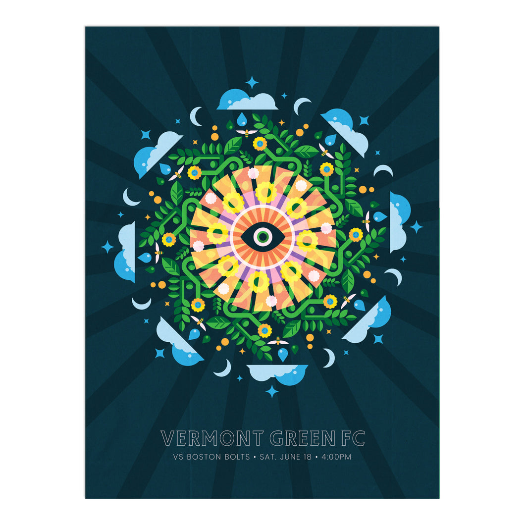 Vermont Green FC 2022 Matchday 3 Poster