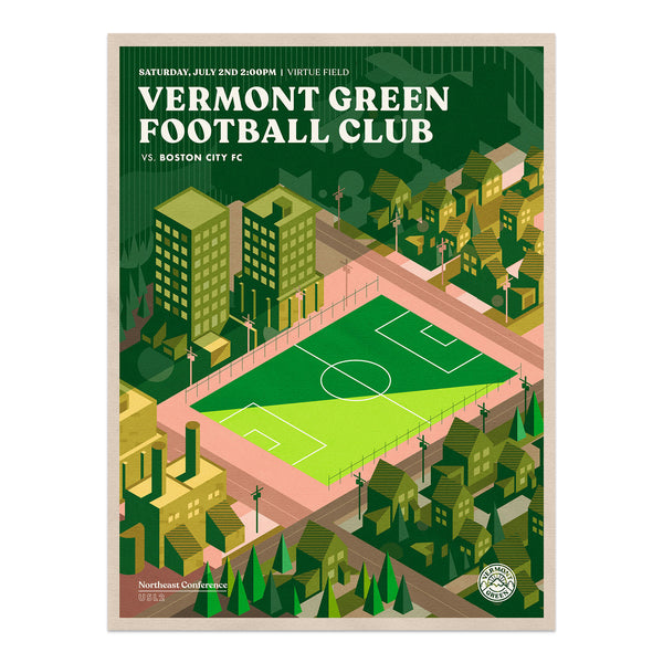 Vermont Green FC 2022 Matchday 5 Poster