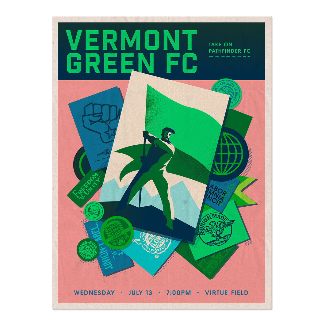 Vermont Green FC 2022 Matchday 6 Poster