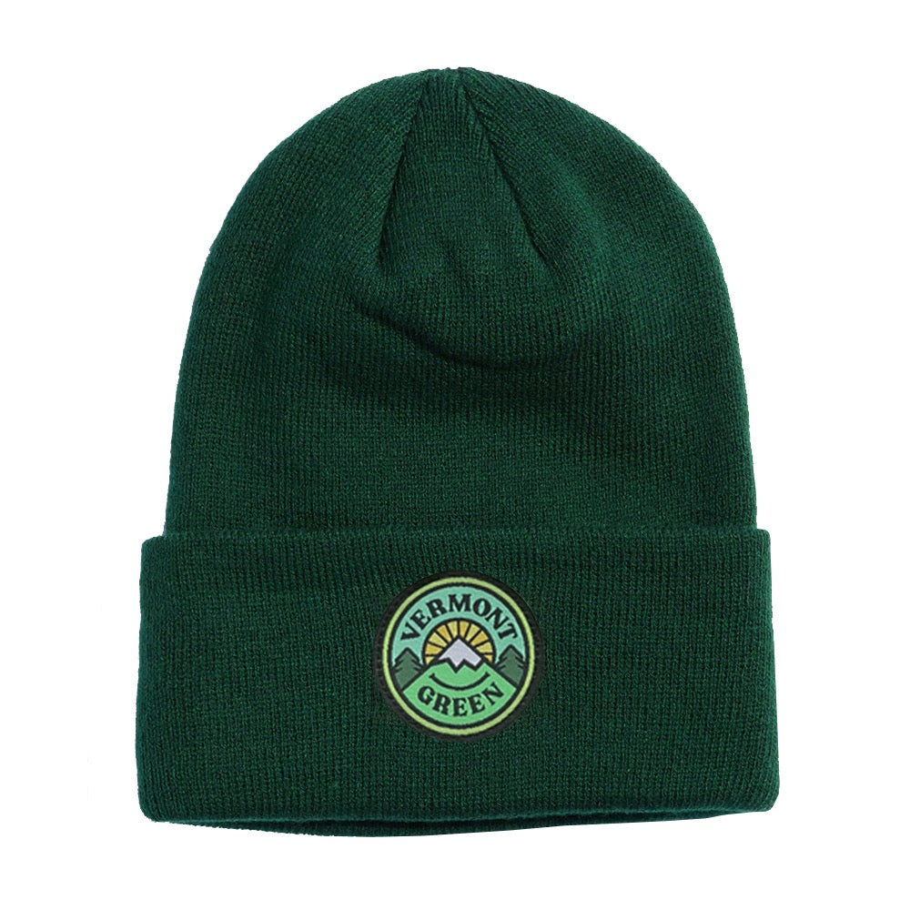 The Forest Green Crest Beanie